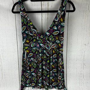 Mist Sleeveless Colorful Top
